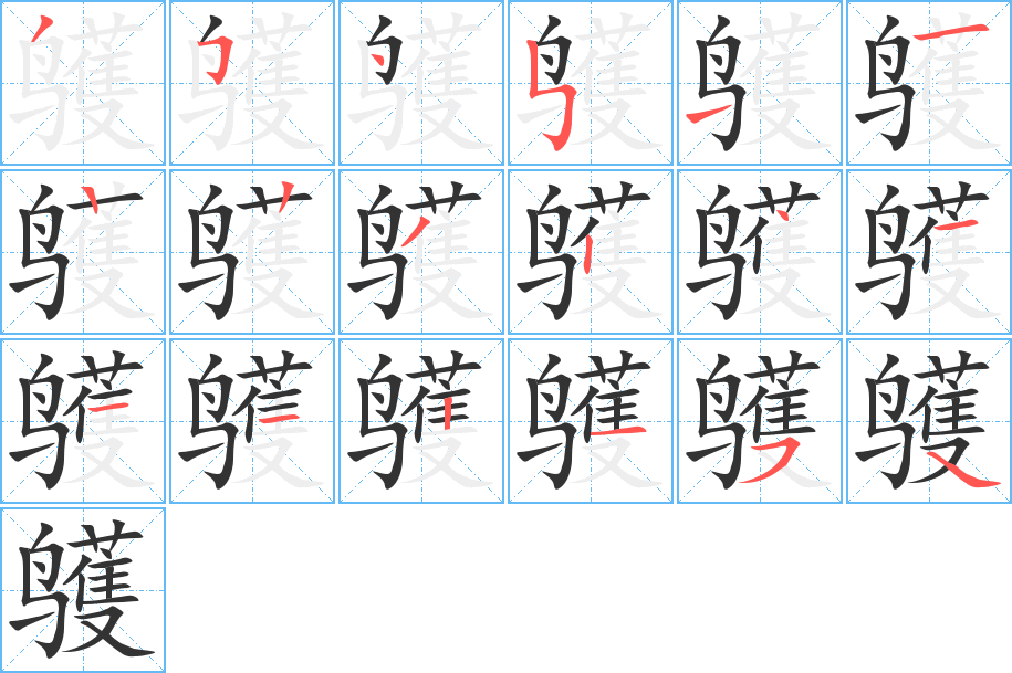 鹱的笔顺分步演示